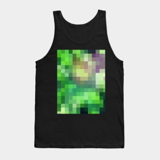 Mosaic of Summer Green Leafs Tank Top